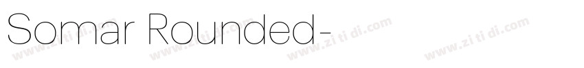 Somar Rounded字体转换